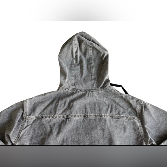Grey Denim Shein Hoodie Women’s Size XS - Picture 6 of 10